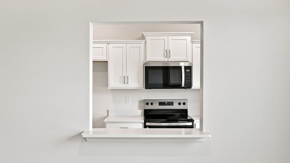 View into kitchen.