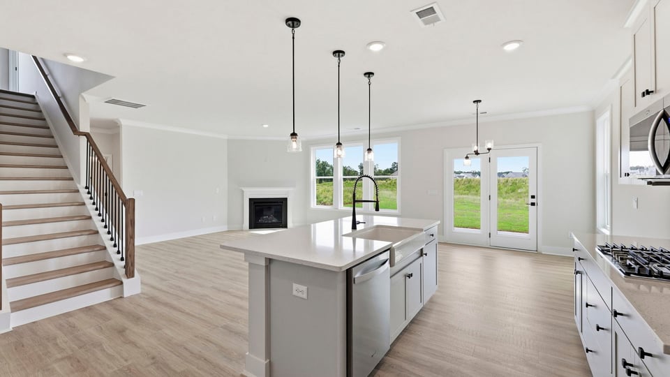 View of kitchen.