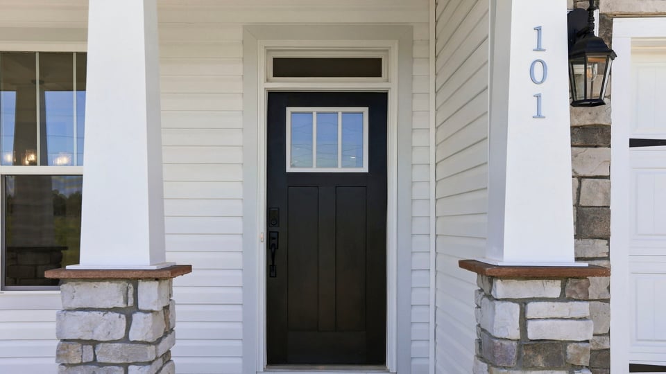 View of front door.