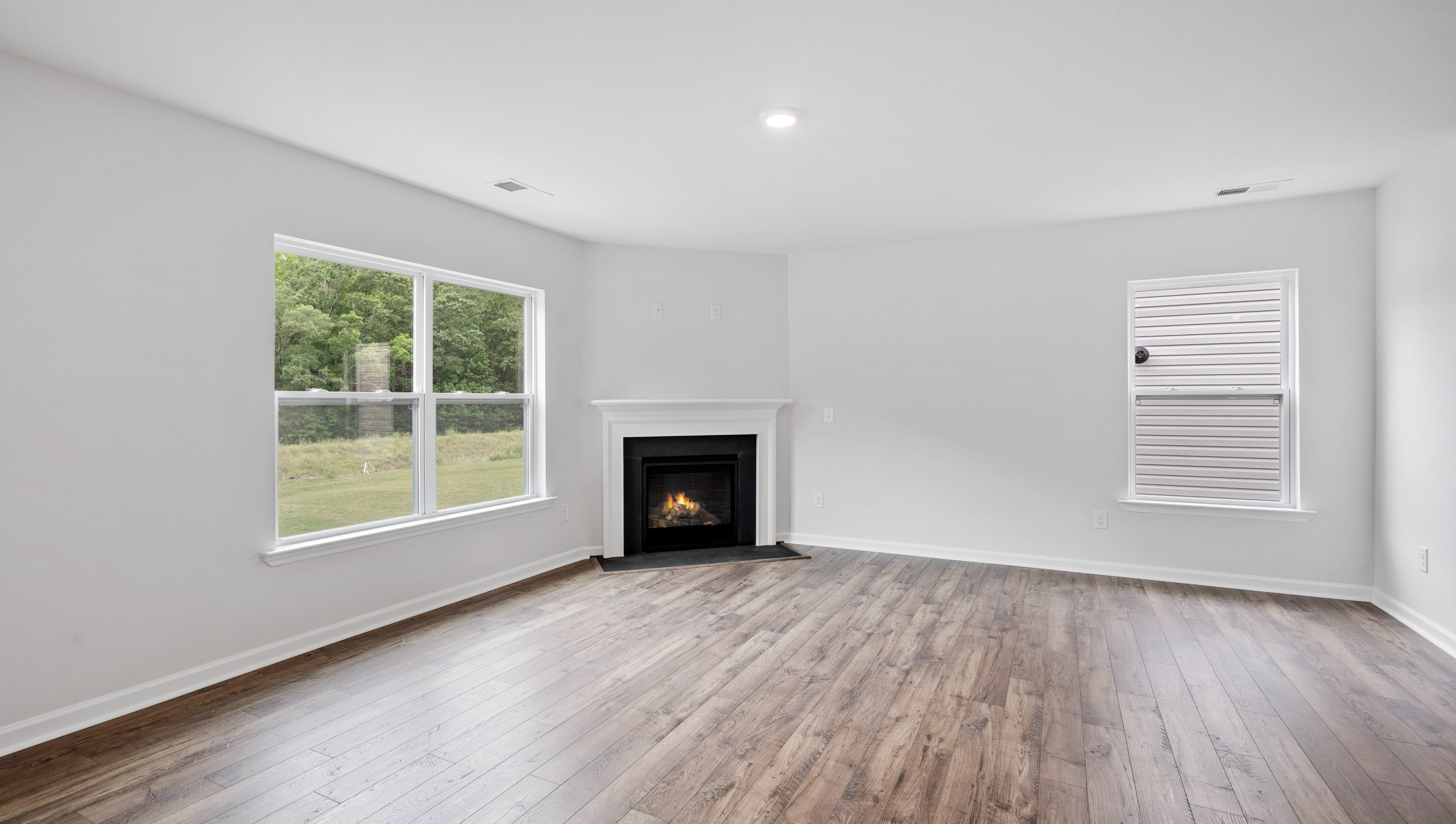 Living area with windows.