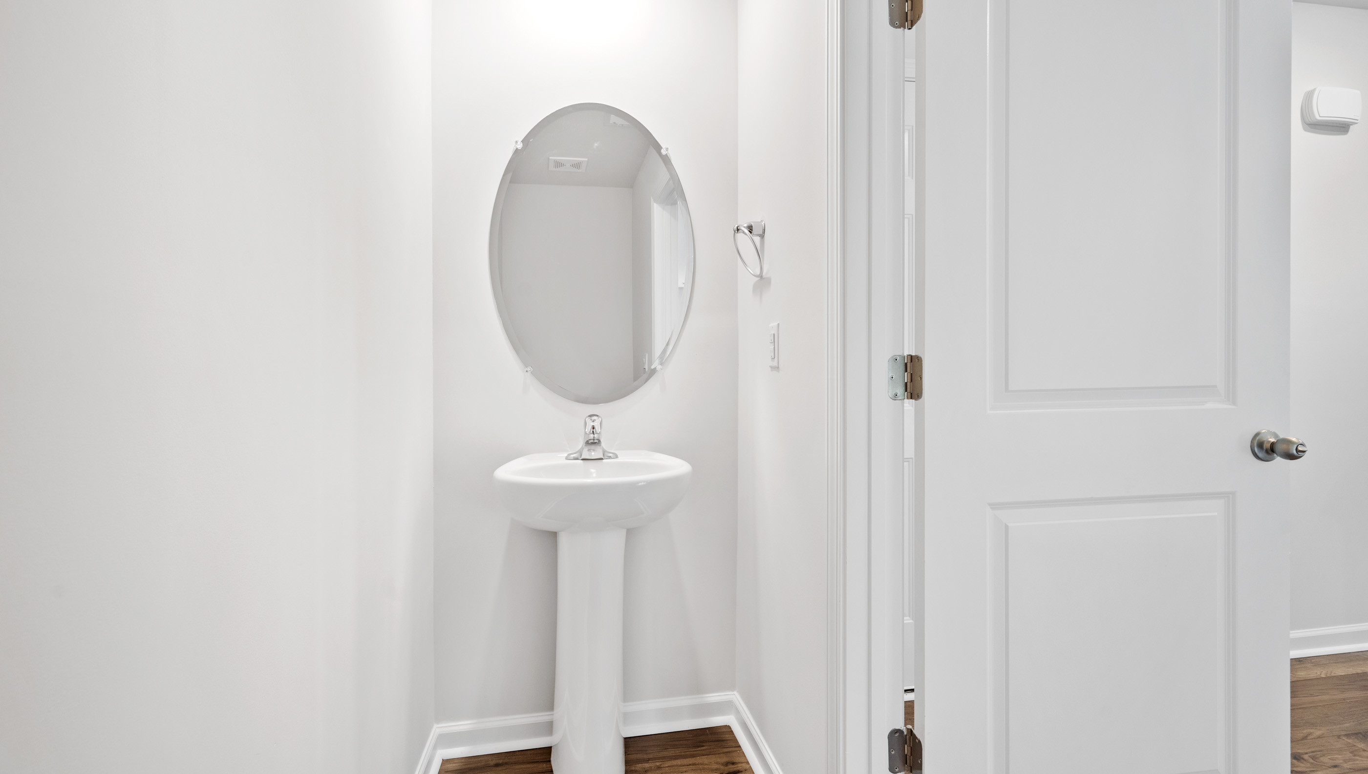 Half bathroom with sink.