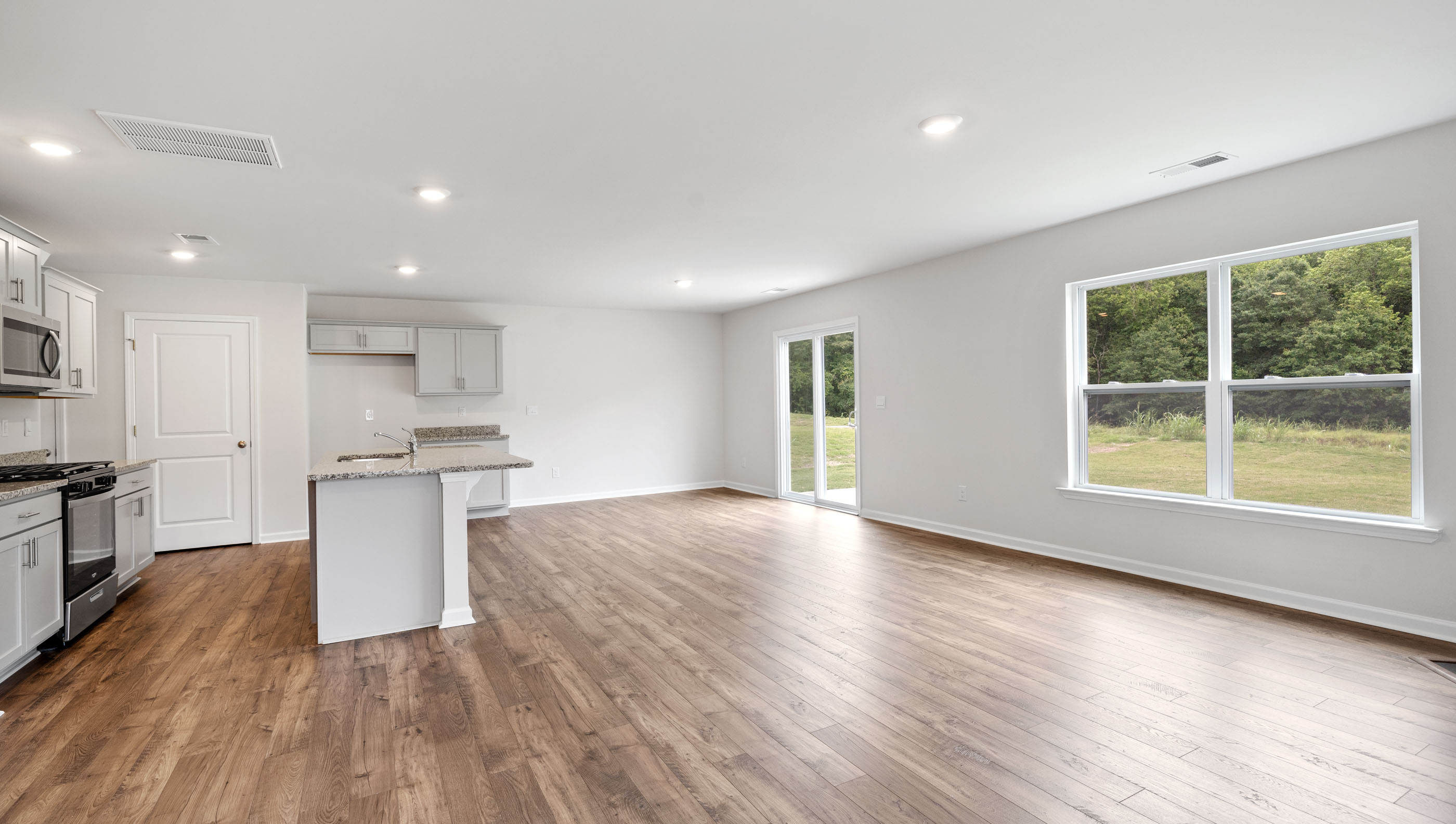 Living area with windows.