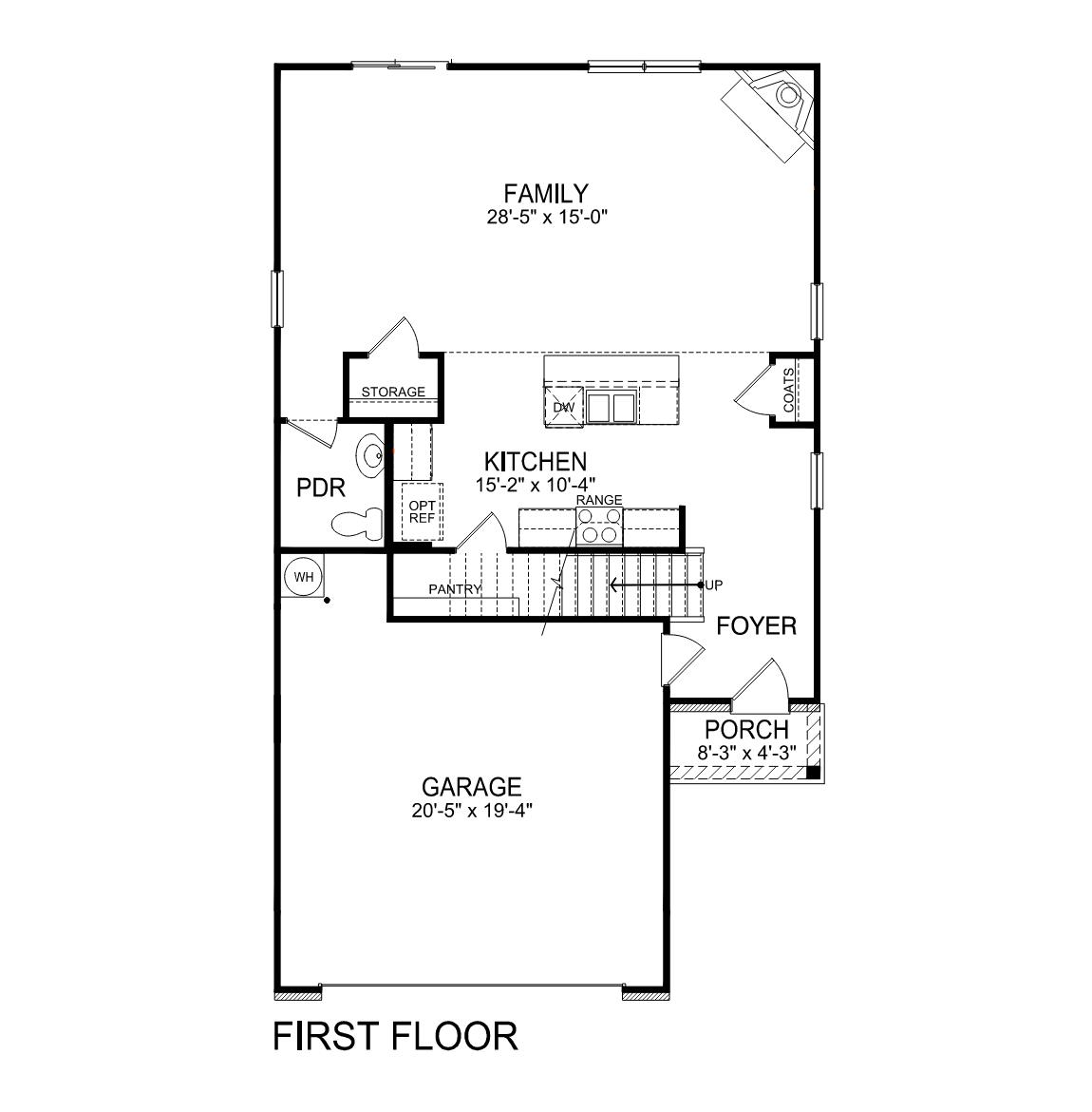 Floorplan of the Elston.