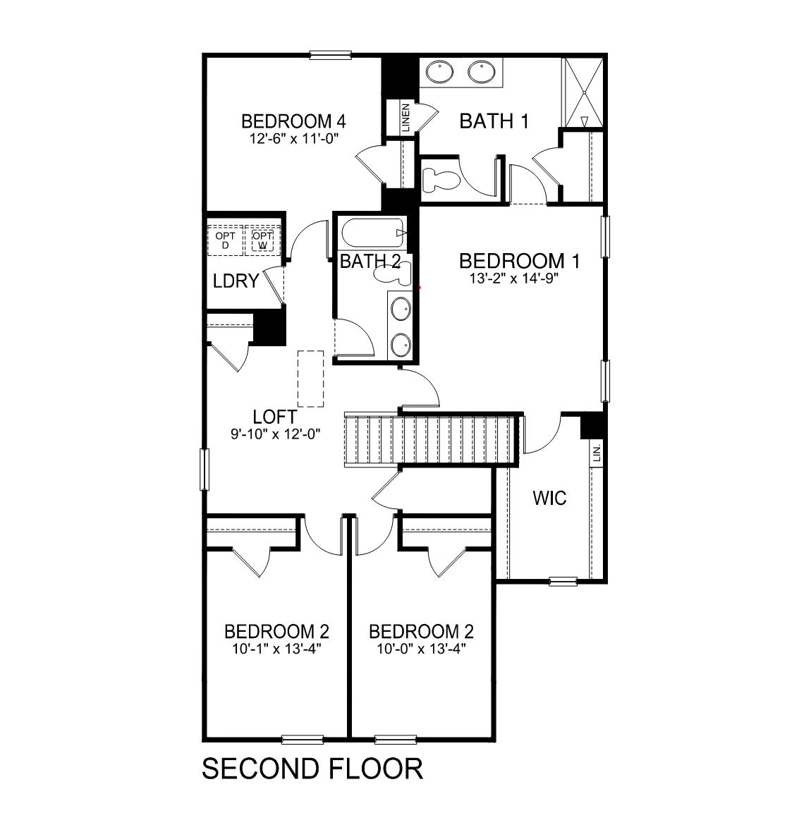 Floorplan of the Elston.