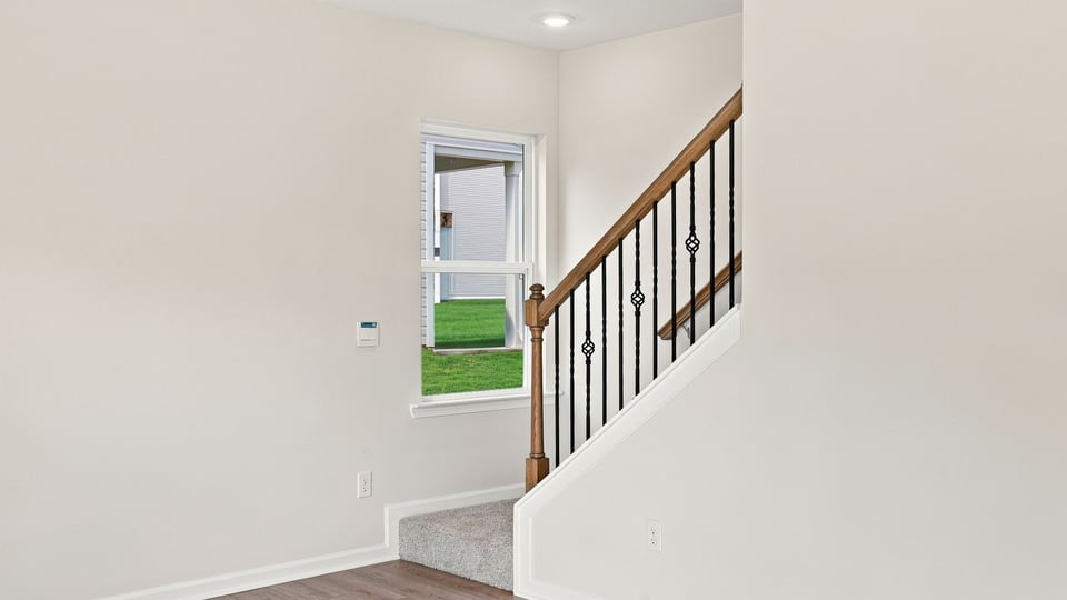 Stairs to second level.