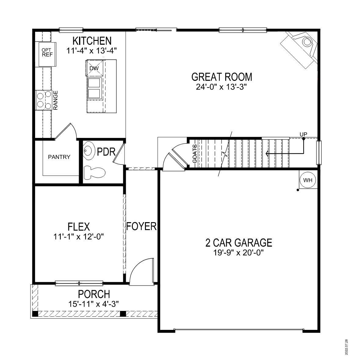 Floorplan of the Penwell.