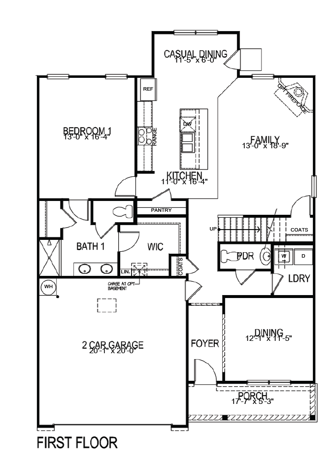 Floorplan of the Salem.