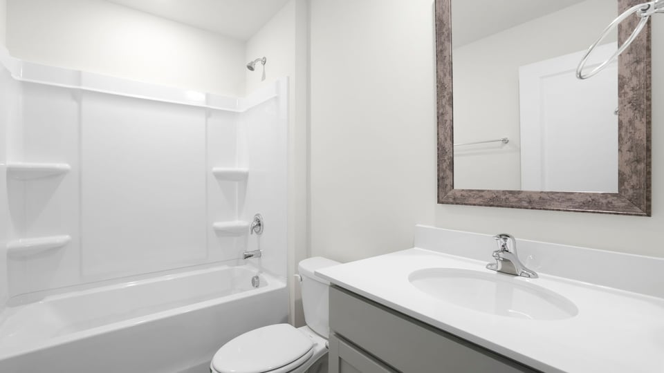 Bathroom with sink.