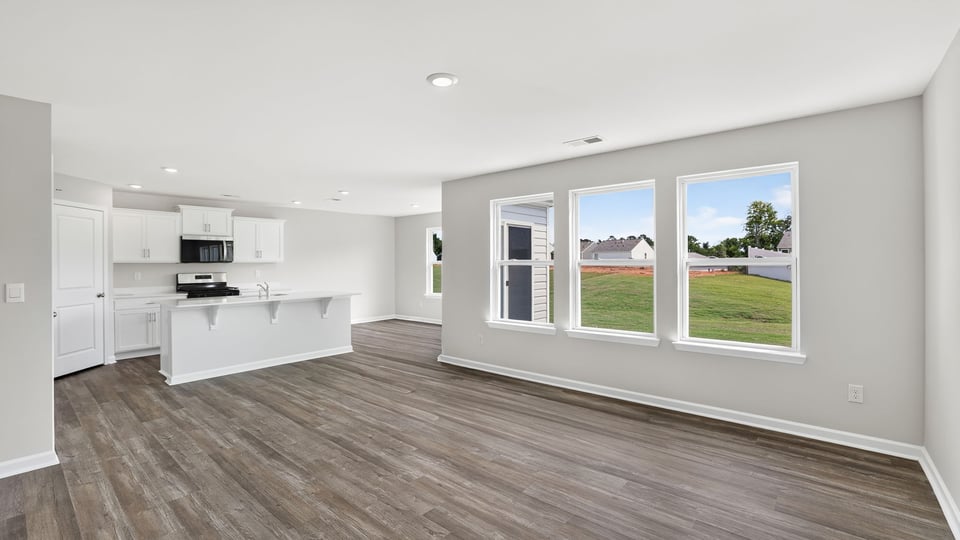 Living room with windows.
