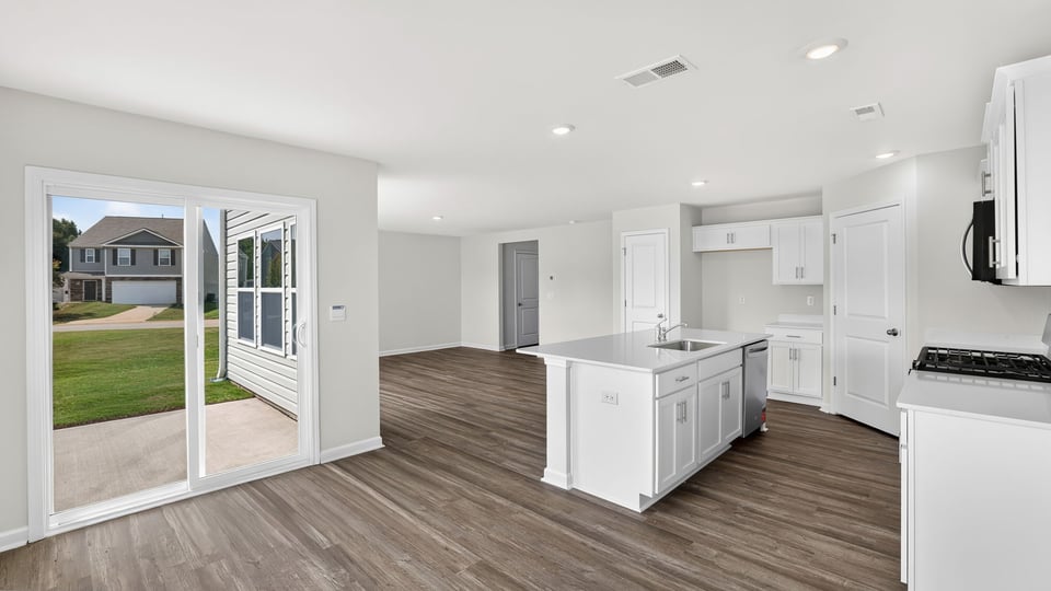 View of kitchen.