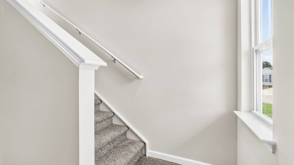 View of stairs to bedroom