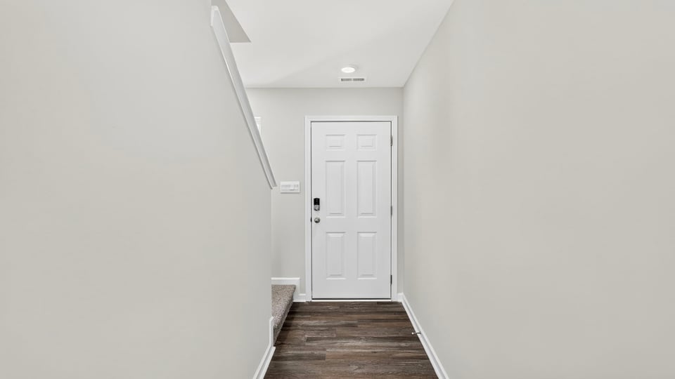 View of front door.