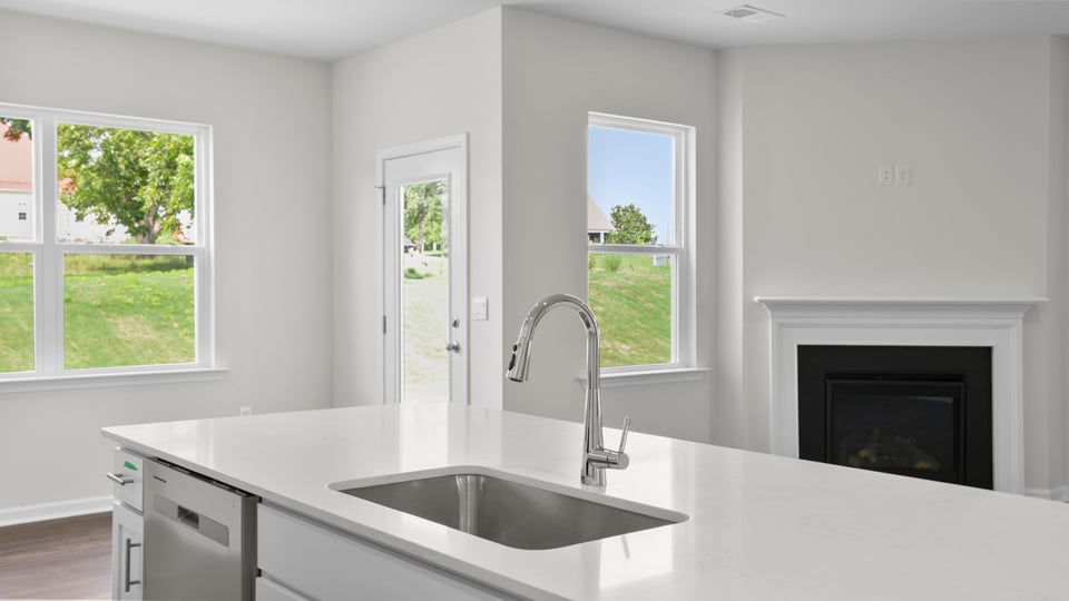Kitchen with island.