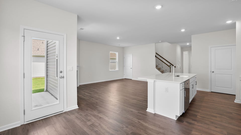 Kitchen with island.