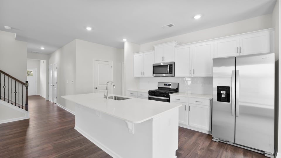 Kitchen with island.