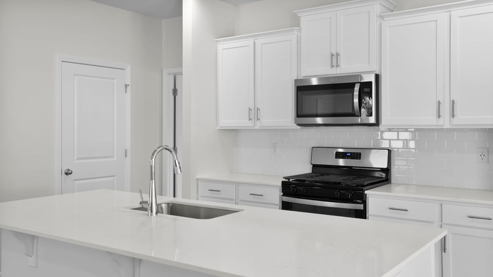 Kitchen with island.
