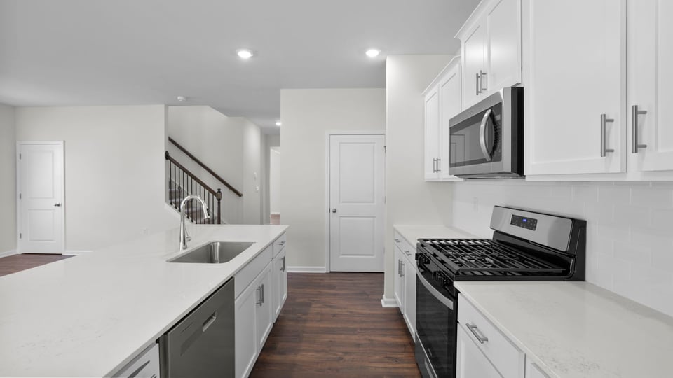 Kitchen with island.