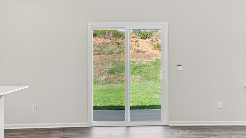 Door to backyard.