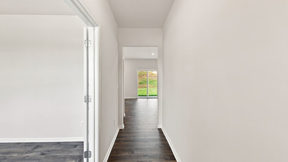 Hallway view into home.