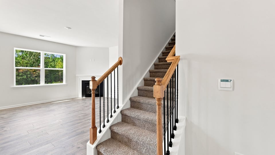 Stairs to second level.