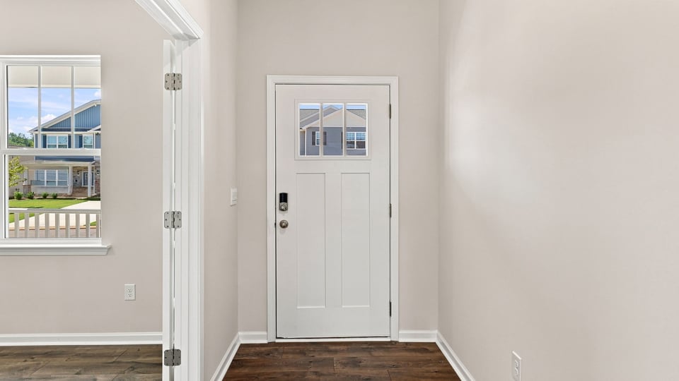 View of front door.