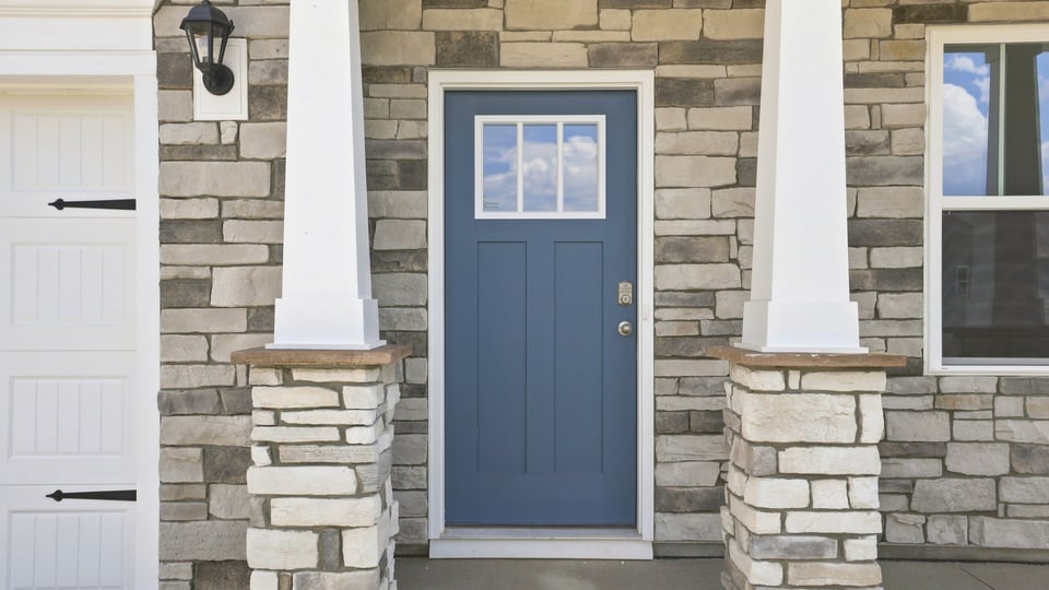 View of front door.
