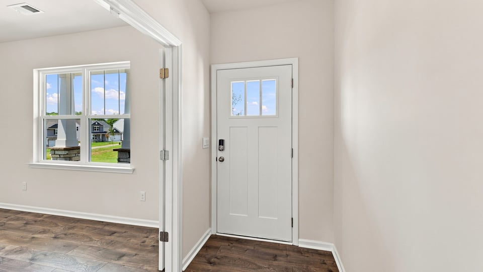 View of front door.