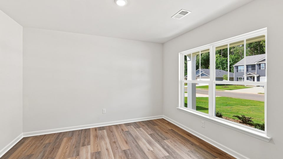 Flex room with windows.