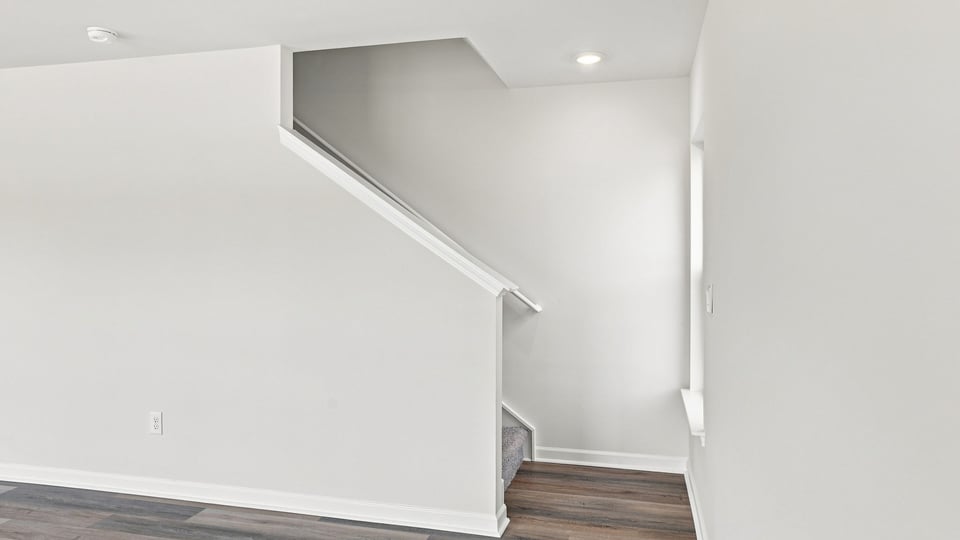 View of stairs to bedroom.