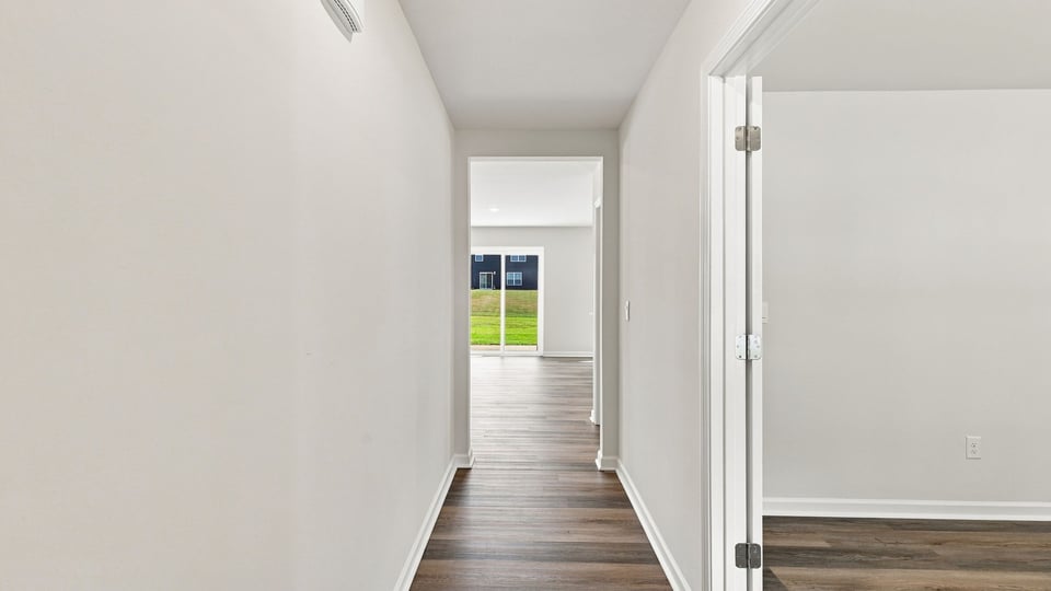 View into hallway.