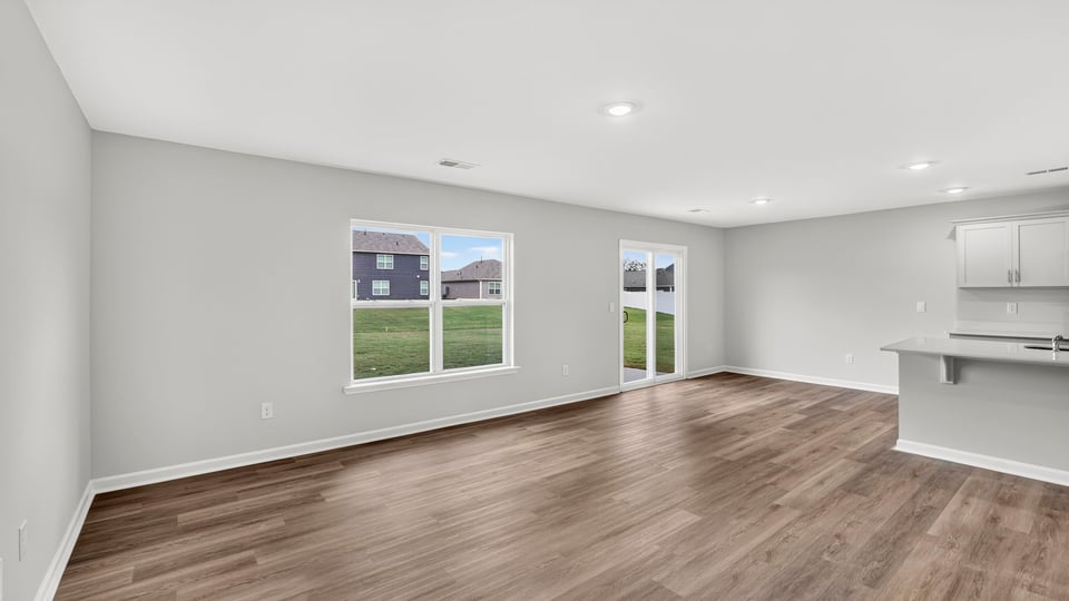 Living area with windows.