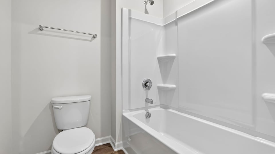 Bathroom with vanity sink.