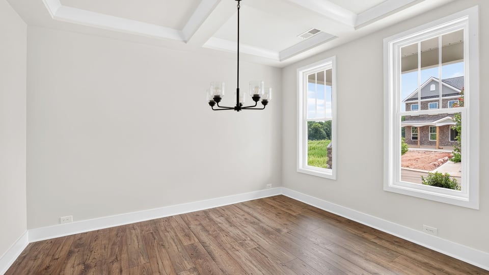 Flex room with windows.