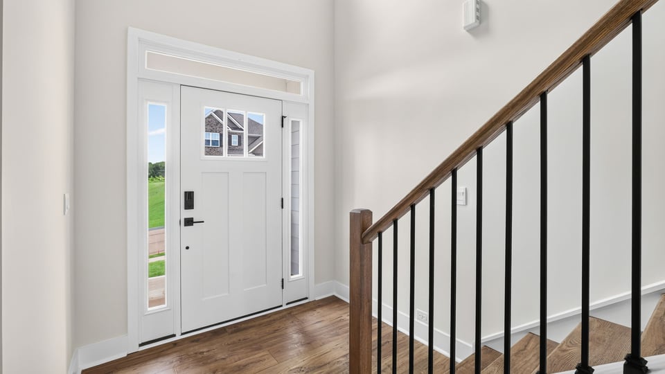 View of front door.