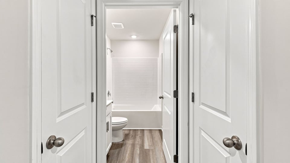View into hallway.
