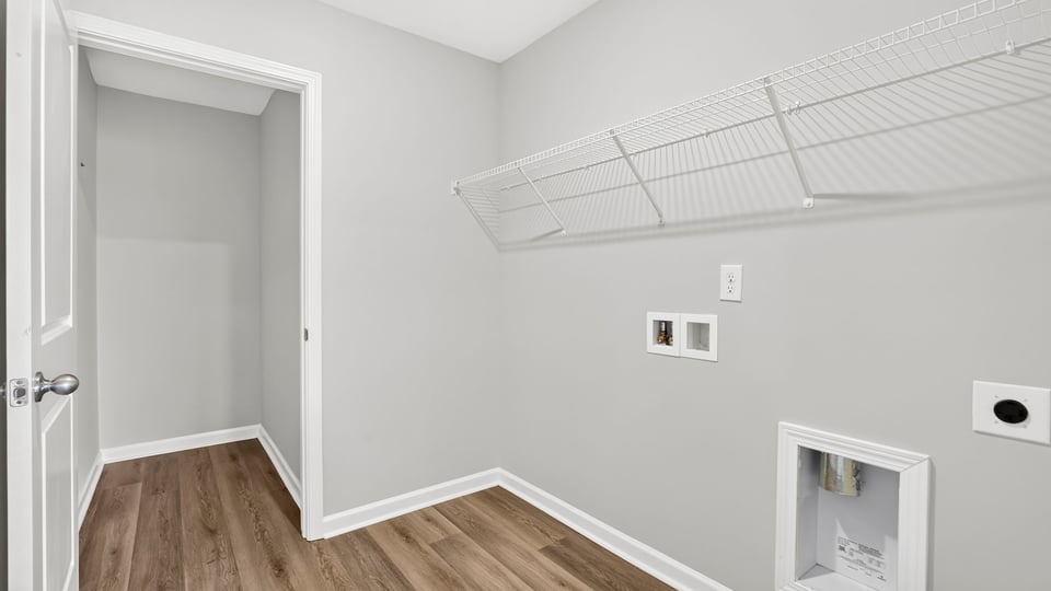 Walk in laundry room.