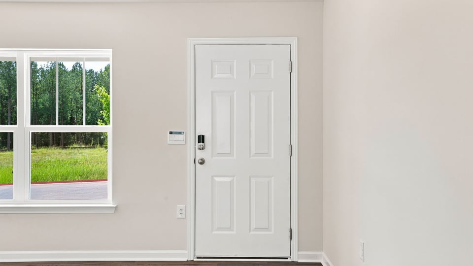View of front door.