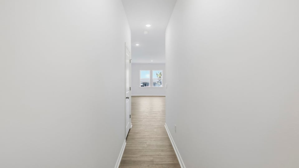 Hallway into home.