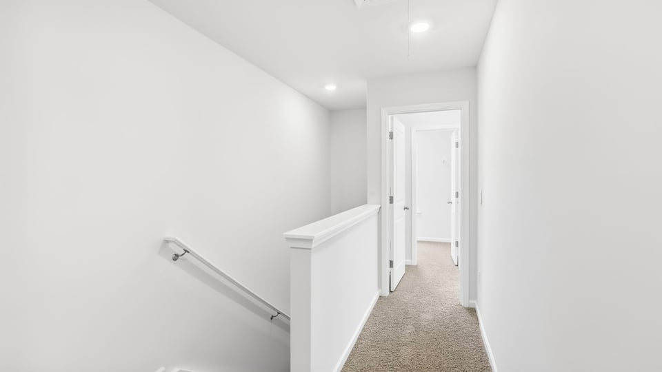 Loft area with stairs.