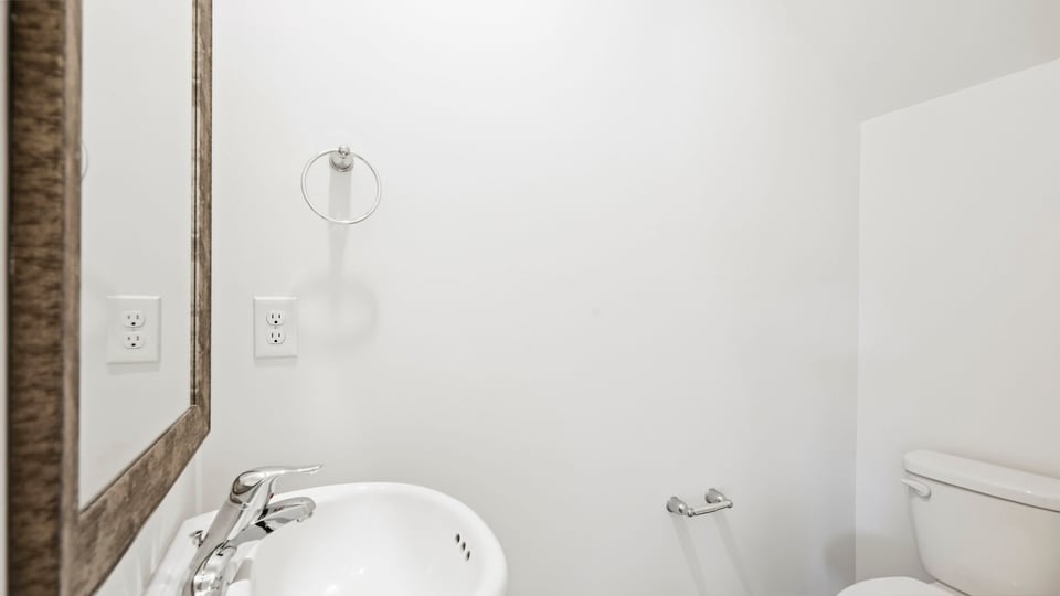 Bathroom with sink.