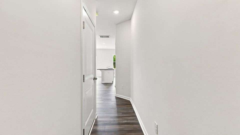 Hallway into home.