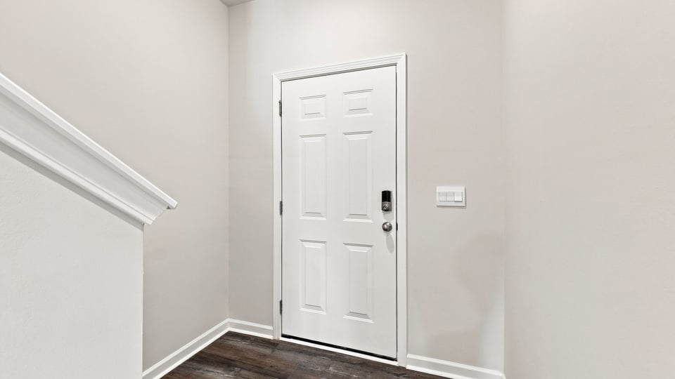 View of front door.