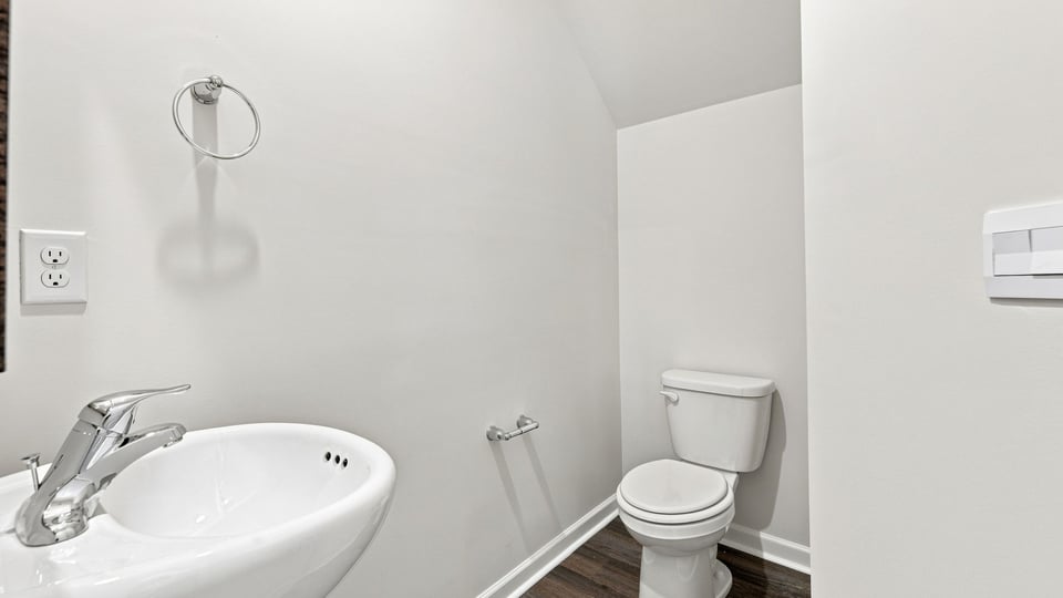 Half bathroom with sink.