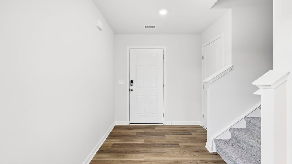 View of front door.