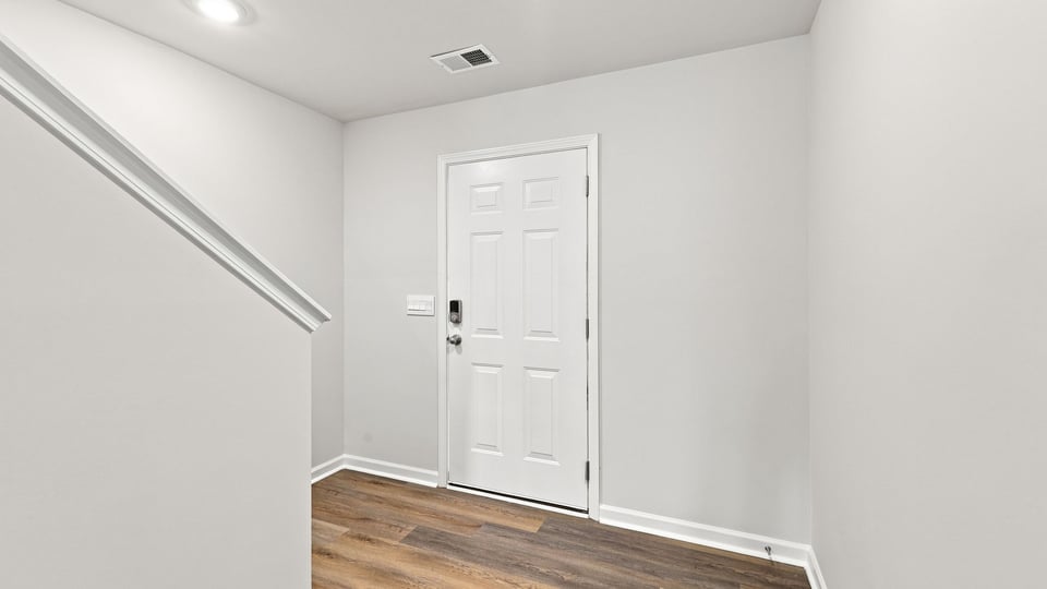 View of front door.