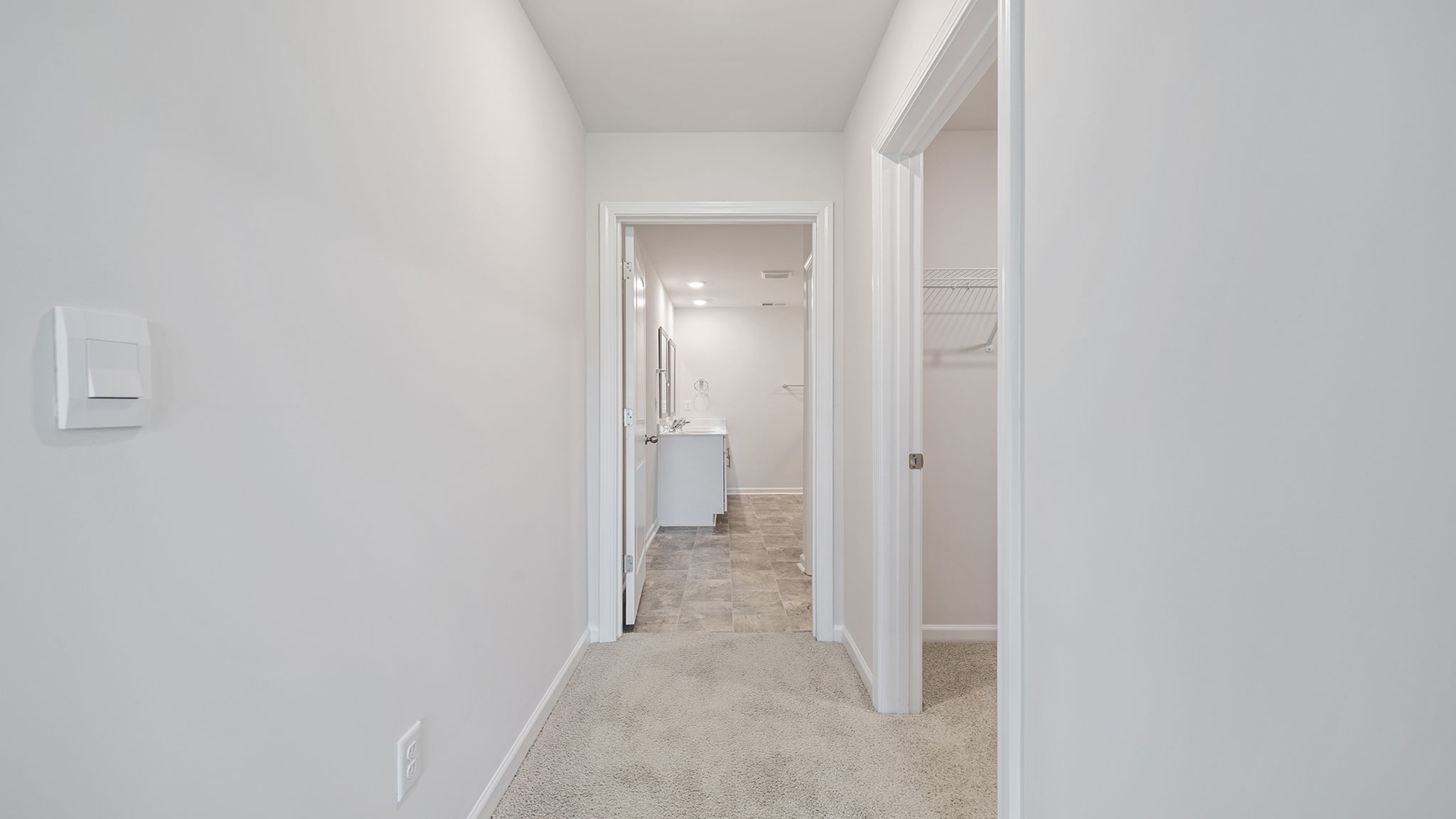 Hallway to rooms.