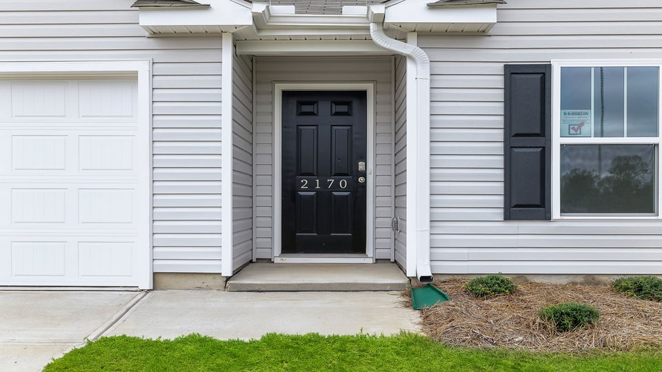 Front entrance of home.