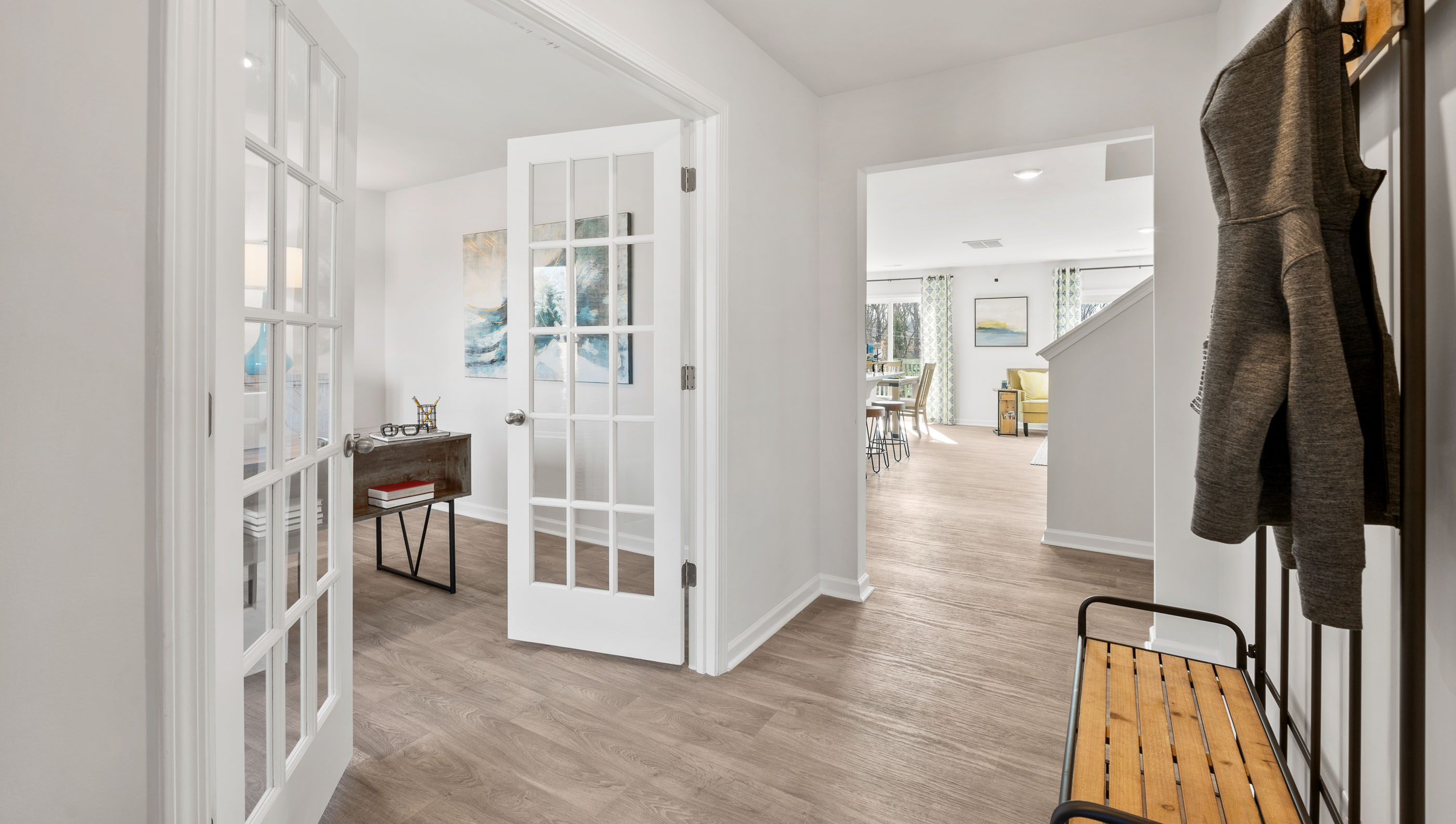 Hallway view into home.