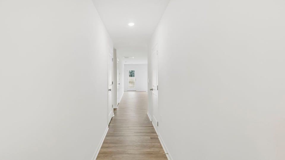 Hallway into home.