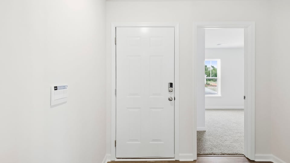 View of front door.